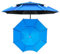 Parasole portatile Ombrellone da Pesca all'aperto Ombrellone da pieghevole Giardino antivento con Tracolla Custodia, per Viaggio patio Spiaggia Parco(Blu,ø260cm)