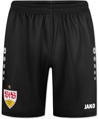 JAKO VfB Stuttgart Ausweich Shorts (DE/NL/SE/PL, Alphanumerisch, L, Regular, Regular, Black)
