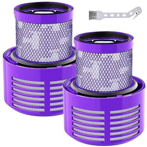HEPA Filter Replacements for Dyson Cyclone V10 Animal V10 Absolute SV12 V10 Total Clean Cordless Stick Vacuum Part no. 969082-01 (2 Pack)
