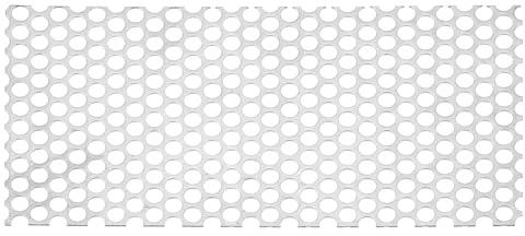 PATIKIL 15.7 x 7.9 Hojas de Metal Perforado, 19Ga 0.39 Agujero Redondo Malla de Acero Inoxidable 304 Expandida Placa de Metal Perforada para Rejillas de Ventilación y Seguridad