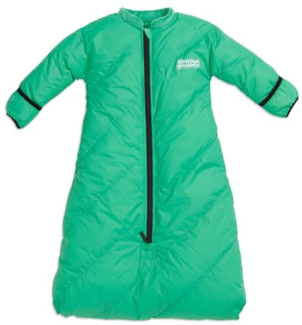 Little Mo 20 Down Baby Sleeping Bag (6-18 Months) The Warmest, Safest Ultralight Down Camping Sleeping Bag for Babies and Toddlers. (Leapfrog Green)