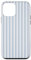 White and Light Blue Striped Geometric Lines Pattern Case for iPhone 12 mini