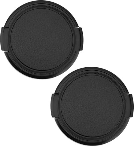 OTOTEC 2pcs 55mm Lens Cap 55mm Side Pinch Lens Cap 55mm Front Lens Cap 55mm Camera Lens Cover Compatible with Yashica Electro 35 G GT GS GSN GTN GL