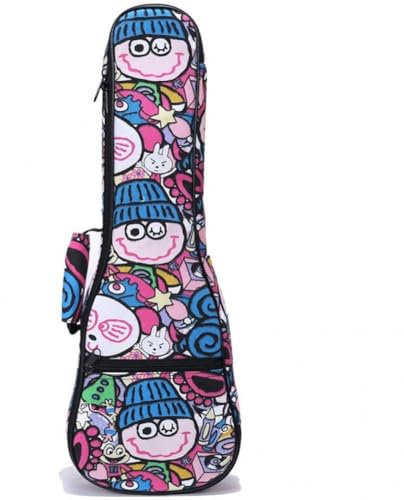 Glixoft Borsa Imbottita per Ukulele Zaino a Spalla per Ukulele Custodia Resistente per Ukulele Custodia per Strumenti Musicali per Viaggiare