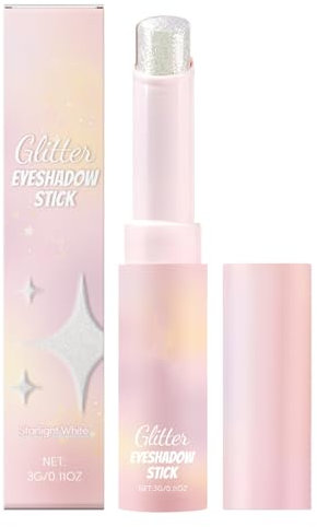 BommFu Glitzer-Lidschattenstift | Crystal Jelly Glaze Sticks Lidschattenstift | Wasserfester Glitzer-Lidschatten-Eyeliner-Stift - For Commuting, Travel, Dating And Festival Makeup