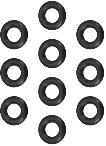 ROWORKX 10Pcs Nitrile Rubber O-Rings - 11mm OD x 5mm ID x 3mm Width Sealing Gaskets for Hose, Faucet, Plumbing, Automotive and General Repair Applications | NBR Material, Oil and Wear Resistant, For Hose, Faucet, Plumbing, Automotive and General Repair, Black