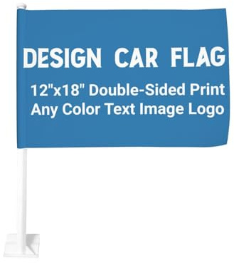 Individuelle Autofahnen, Fensterflagge, doppelseitiger Druck (ohne Fahnenmast)