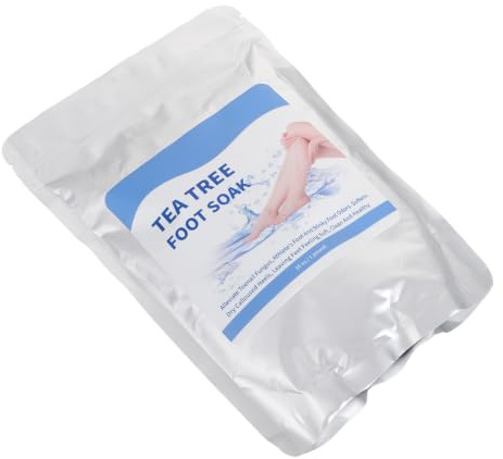 KICHOUSE Fußbadesalz mit Lavendelöl zur Entfernung Abgestorbener Hautschüppchen Feuchtigkeitsspendend und Weiß Peeling Fußbehandlung für Männer und Frauen