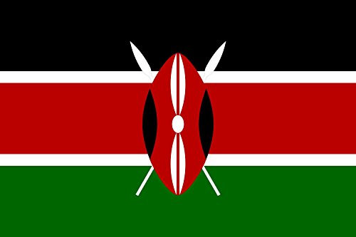 magFlags Bandera XS Kenia | Bandera Paisaje | 0.375m² | 50x75cm