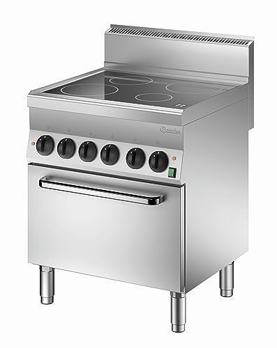 Bartscher 4 Felder Elektroherd mit Elektro-Umluftbackofen 1/1 GN - 115059