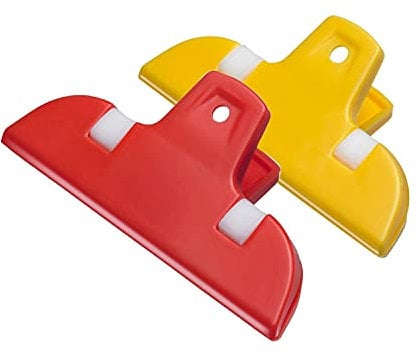 Westmark 2 Grands Clips à Sachet, Plastique, Maxi, Jaune/Rouge, 52162230