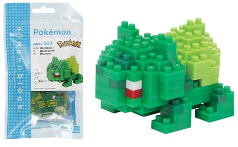 nanoblock NBPM003 Pokemon Bulbasaur, Colourful, Bandai