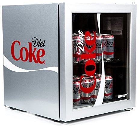 Husky HUS-HY209 Diet Coke Design Glass Door