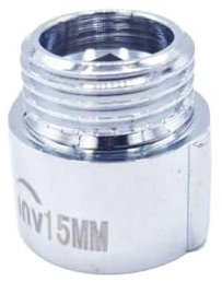 1/2 BSP (15mm) Pipe Thread Extension Female x Male Chrome Brass - 15mm Long