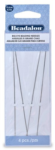 Beadalon 4.5-inch 4-Piece Big Eye Needles