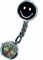 Tiga-Med Schwesternuhren - 09-5088 3er Set - Kitteluhr Smiley schwarz- mit Clip