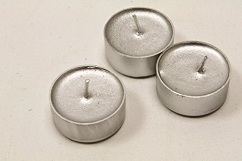 Lot 6 bougies chauffe-plat Argent