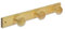 SIRO Hakenleiste Bad-Iburg, Schlicht, Holz kiefer roh, 390 mm x 62 mm x 40 mm, LA 360 mm, S662-390HZ5V1K