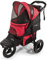 Gen7Pets Jogger Haustier-Buggy, Einheitsgröße, Rot