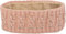 styleBREAKER Damen Stirnband mit Zopfmuster und Strass, weiches Fleece Innenfutter, Haarband, Headband 04026001, Farbe:Rose