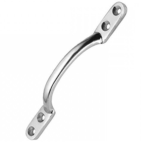 Dzina Sliding Window Sash Handle 150mm (6 Inch) Satin Chrome, Pack of 1