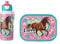 Mepal - Lunch-Set Campus - Lunch-Set für Kinder mit Pop-up Trinkflasche & Lunch Box - Lunch-Set für die Schule oder unterwegs - Spülmaschinenfest & BPA-frei - 400 ml + 750 ml - My Horse