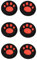 OSTENT 6 x Bunte Analog Joystick Button Protector kompatibel für Sony PS4 Controller - Farbe rot