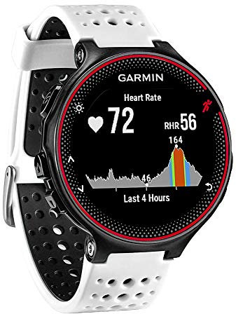 FunBand kompatibel mit Garmin Forerunner 235 Armband, Silikon Replacement Uhrenarmband für Garmin Forerunner 235/235 Lite/220/230/620/630/735XT/Approach S20/S5/S6 Smart Watch (Weiß&Schwarz)