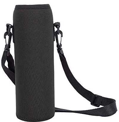 SOONHUA Porte-Bouteille d'eau Étui pour Bouteille d'eau Thermale Sac de Support de Bouteille d'eau pour Sports de Plein Air Housse de Protection Anti-Brûlure avec Sangle Réglable
