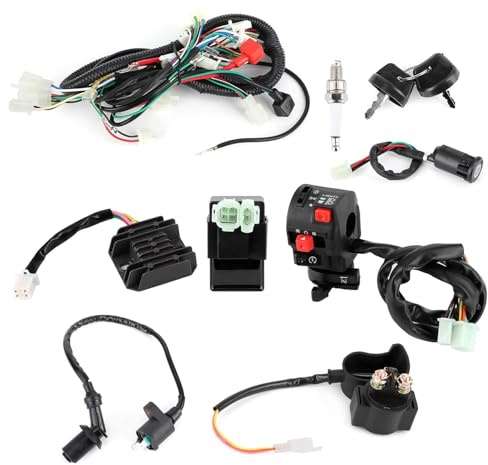 Kit di accensione del cablaggio del motore di avviamento elettrico Aramox adatto per ATV Quad GY6
