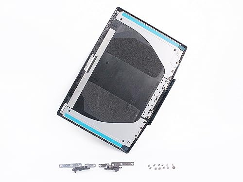Eclass LCD Back Cover & Screws & Hinges Set Black For Dell Ins-piron Gaming G3 15 3500 3590 Blue Logo Top Case with Hinge Kit Screw10PCS Rear Lid 0747KP 747KP