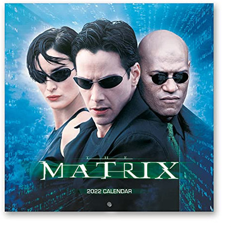 Grupo Erik Matrix Kalender 2022 Wandkalender 2022 Groß für 12 Monate mit Geschenk Poster, CP22080, Blau