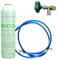 REPORSHOP - Kit Completo Recarga Refrigerante - 1 Botella de 420 g Gas Refrigerante R600a - Válvula Servicio - Manguera de Carga - Compatible con Frigoríficos, Armarios Fríos, Botelleros, Freezer