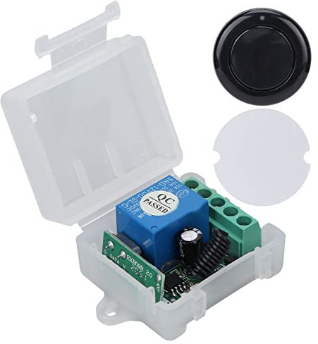 Einkanal-Fernbedienungsrelais, DC 12V-Fernbedienungsschalter AK‑RKO1SY Drahtloses Fernschaltmodul für Elektrische Türen und Fenster, Industrielle Steuerung Usw