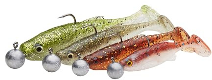 Savage Gear Fett Minnow T-Tail RTF - Realistisches Elritzen-Design, mit Duftstoffen für Barsch, Zander, Hecht & Raubfisch, ideal für das Süßwasserfischen Klarwasser-Mix 13 cm