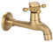 Robinet Laiton Antique, Robinet Lave Linge Mural, Robinet Décoratif Extérieur Muraux, Mitigeur Lavabo en Laiton, Robinet pour Toilettes, Salle de Bains, Jardin(long)