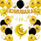 Moon Ramadan Dekoration, Eid Mubarak Dekoration, Ramadan Luftballons Eid Mubarak Latex Ballons, Ramadan Dekoration Set für Ramadan Kareem Party Dekorationen Eid Ramadan Mubarak Zubehör für Zuhause