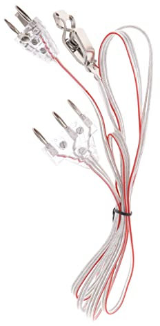 Perfeclan Professionelles Fecht-Körperkabel ACCS Einfach mit dreipoligem Stecker, tragbares, langlebiges Maskenkabel für Sportfolien-Wettkampfsäbel im Freien, klar