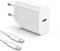 Chargeur Rapide 25W Compatible avec Samsung, Adaptateur Secteur USB C pour Samsung Galaxy S23 S22 Ultra/S21 Plus/Note 20 Ultra/S20 FE/Z Flip 4/Z Fold 4/A13/A52/A53 (Blanc)