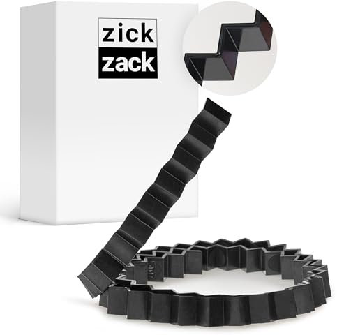 WPC- Holzterrasse Solarpanel Fugenband 5lfm (Zick Zack Band) Premium Zick-Zack Fugenband - Patentierter Effektiver Fugenschutz - Belüftung für Terrassendielen Solarpanel und Wespenschutz Fugenband