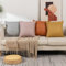 Gualiy Kissenhülle 4er Set, Kissenhüllen 45x45 Einfarbig Sofakissenbezug für Sofa Schlafzimmer Auto Set