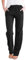 Zeagoo Hosen Damen Baumwolle Freizeithose Yogahose Weites Bein Kordelzug Lose Breites Bein Pants Strandhose mit Taschen Schwarz XXL