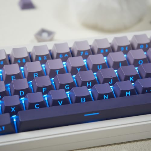 131 Gradient Purple Keycaps Cherry Profil PBT Doubleshot Tastenkappen | Set für 61/64/87/104/108 Cherry Mx Switches Mechanische Tastatur