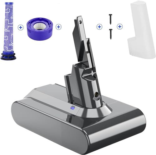 V7 Ersatzakku für Dyson V7 Akku für Dyson V7 SV11 V7 Animal V7 Absolute V7 Fluffy V7 Trigger V7 Motorhead Pro V7 Car+Boat Staubsauger, V7 Battery mit Ersatzfilter Ersatzteile
