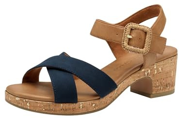 MARCO TOZZI Damen Sandalen mit Absatz Runde Spitze mit Schließe