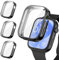 [3Pièces] Kamita Coque Compatible avec Huawei Watch Fit 3, Doux TPU Bumper Case avec Protecteur d'écran, Ultra Mince Étui de Protection Couverture Complète Cover pour Huawei Watch Fit3 (Noir*3)