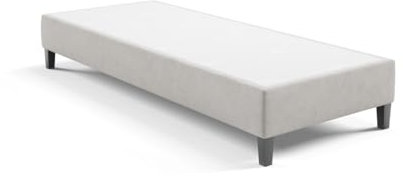 Best For Home Hotelbett Boxspringbett Bettgestell Boxspringgestell 100x200 cm Silber Boxspring Rahmen ohne Matratze