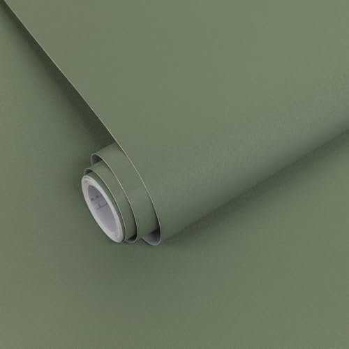 Decoroom Klebefolie Selbstklebende Matt Dunkelgrün 60X500cm Wasserdicht Möbelfolie Küchenschrank Tischplatten Wand Schutzfolie Dekorfolie
