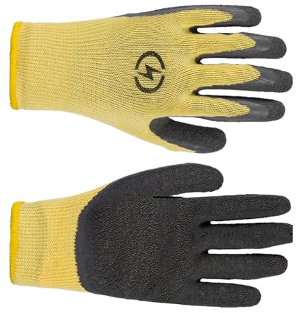 KOAHDE Isolierhandschuhe für Elektriker,Gummi-Isolierhandschuhe,Rutschfest Elektrikerhandschuhe,Flammhemmende Elektriker Handschuhe Arbeitshandschuhe,Elektrikerhandschuhe Isolierende