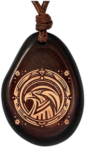 Amarumi Adler Anhänger aus Taguanuss – Symbol für Stärke & Weisheit | Handgefertigter Indianischer Schmuck